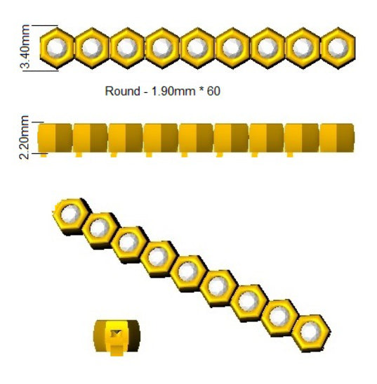 SB2703 — Bracelet - 9k Yellow Gold detail
