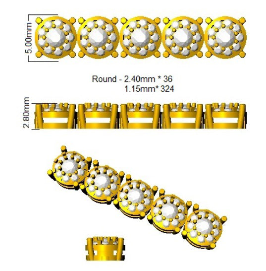 SB2707 — Bracelet - 9k Yellow Gold detail