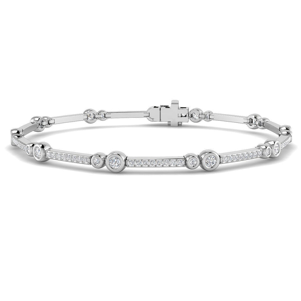 SB2752 — Bracelet - 9 KT White Gold