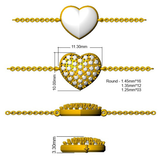 SB2759 — Bracelet - 9k Yellow Gold detail