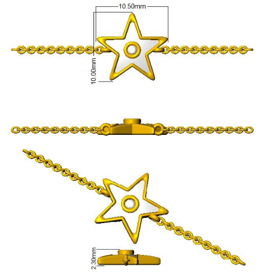 SB2761 — Bracelet - 9k Yellow Gold detail