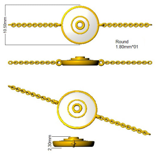 SB2763 — Bracelet - 9k Yellow Gold detail