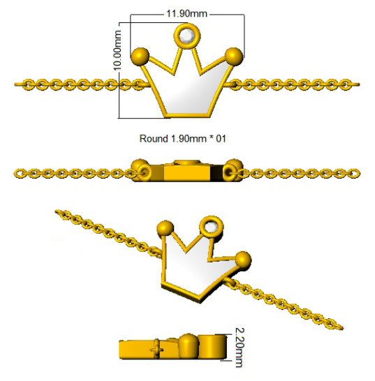 SB2765 — Bracelet - 9k Yellow Gold detail