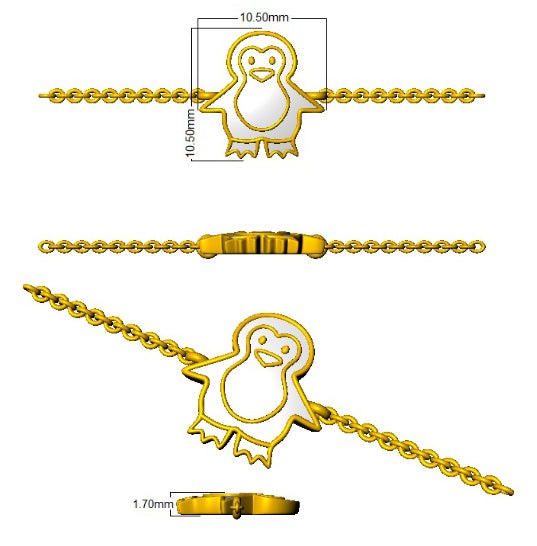 SB2768 — Bracelet - 9k Yellow Gold detail
