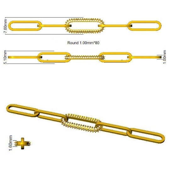 SB2787 — Bracelet - 9k Yellow Gold detail