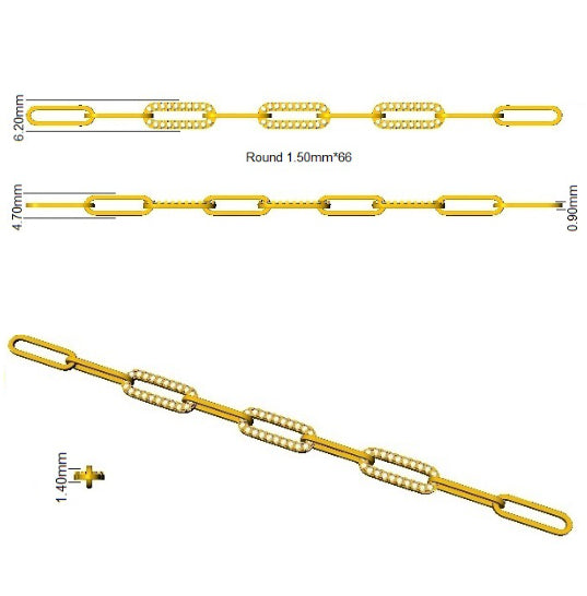 SB2789 — Bracelet - 9k Yellow Gold detail