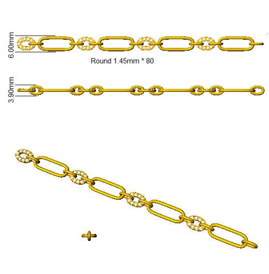 SB2828 — Bracelet - 9k Yellow Gold detail