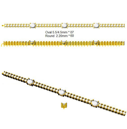 SB2843 — Bracelet - 9k Yellow Gold detail