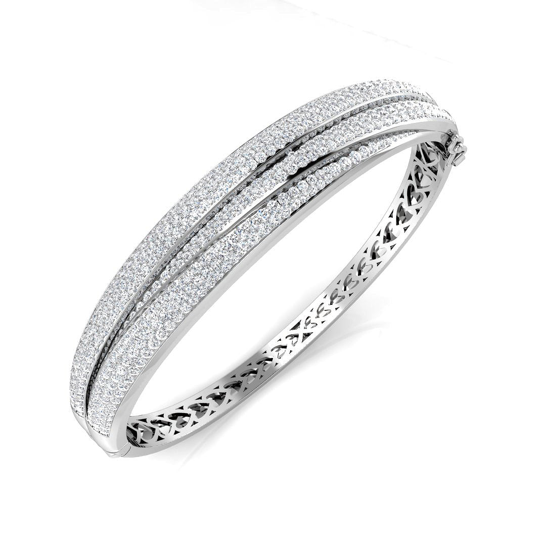 BJA0052 — Bangle - 9k White Gold