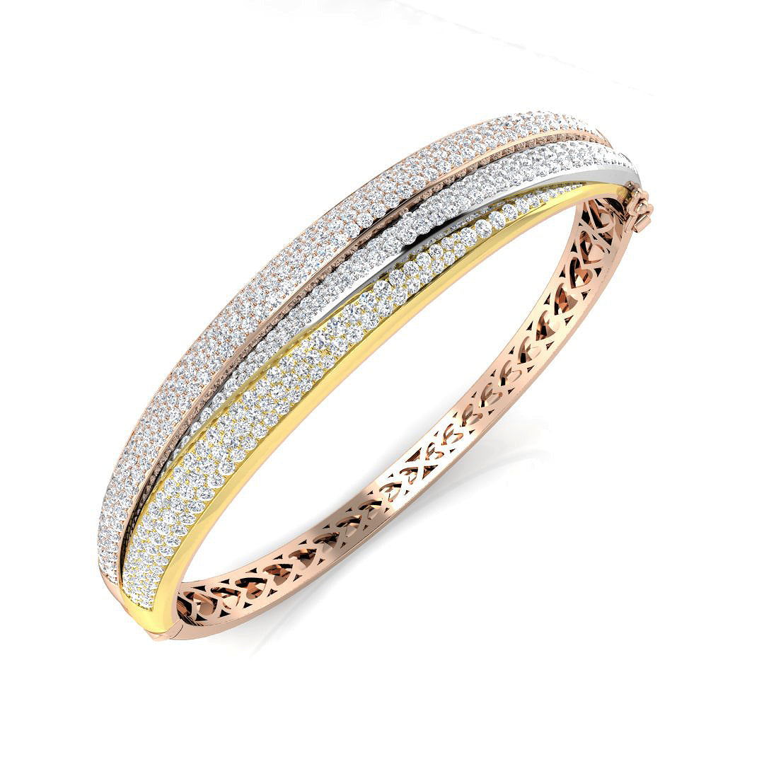 BJA0052 — Bangle - 18k 3 Tone