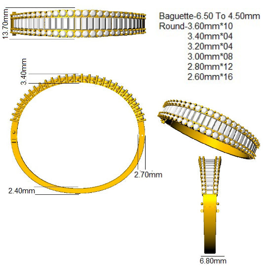 SBK1062 — Bangle - 9k Yellow Gold detail