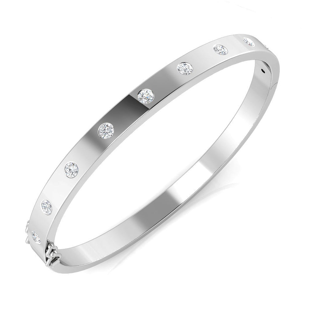 SBK1064 — Bangle - 9k White Gold