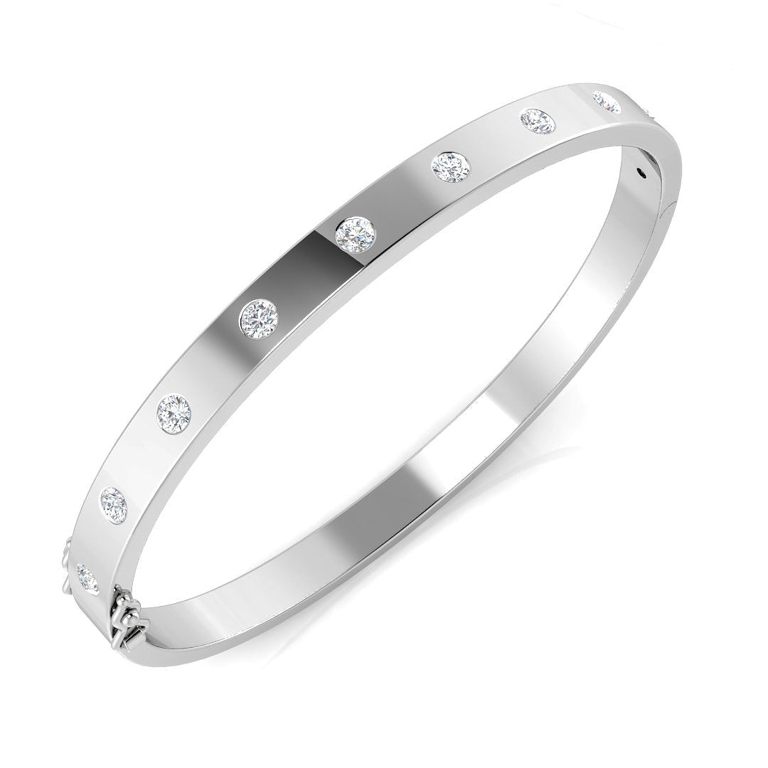 SBK1064 — Bangle - 9k White Gold