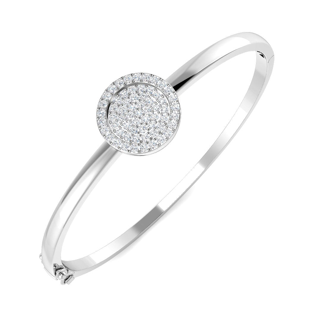 SBK1073A — Bangle - 9k White Gold
