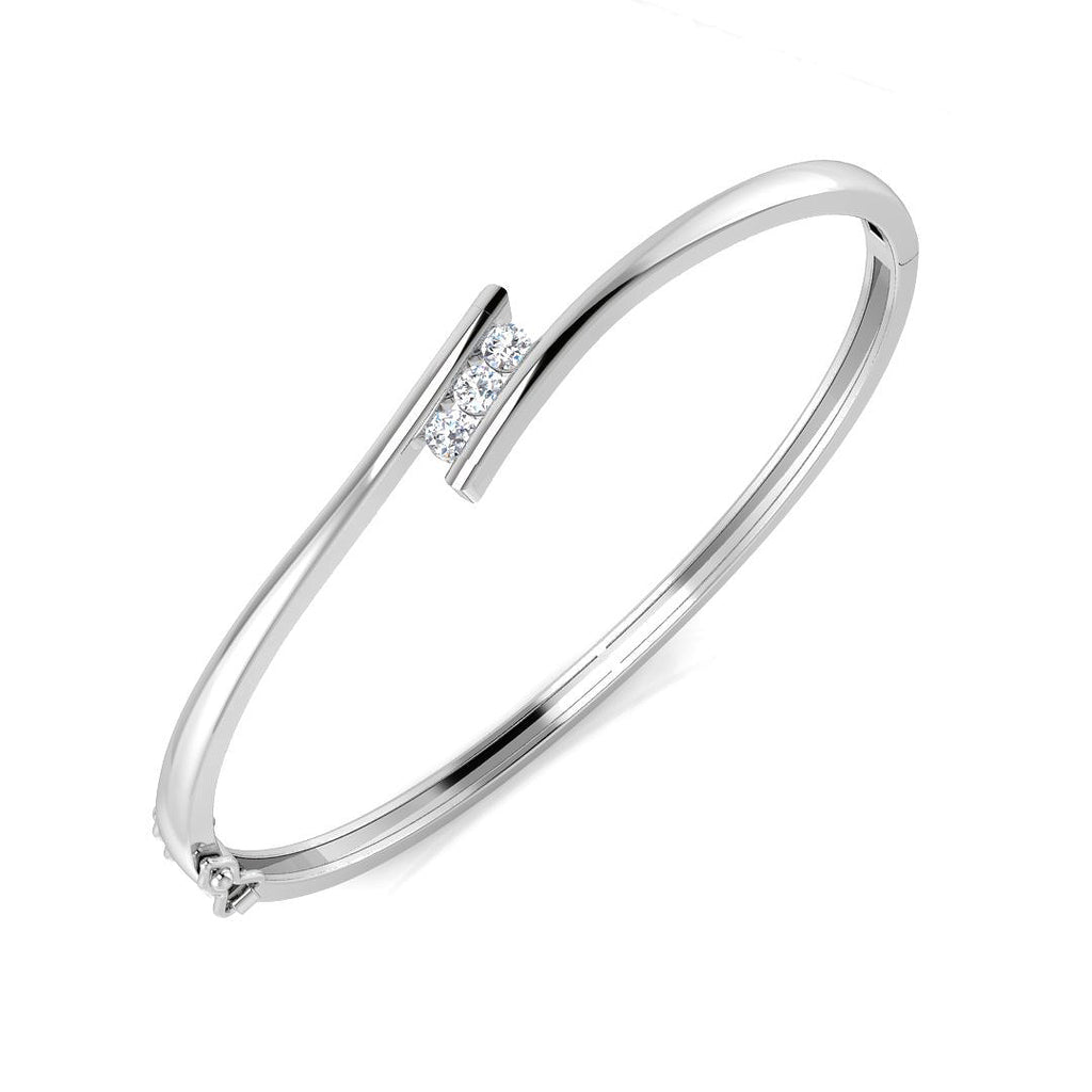 SBK1077 — Bangle - 9k White Gold