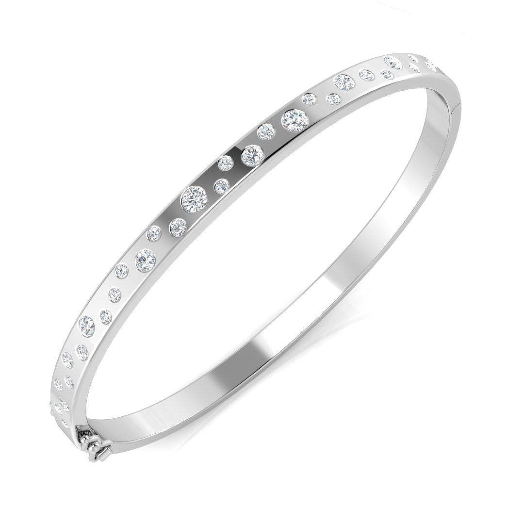 SBK1101 — Bangle - 9k White Gold