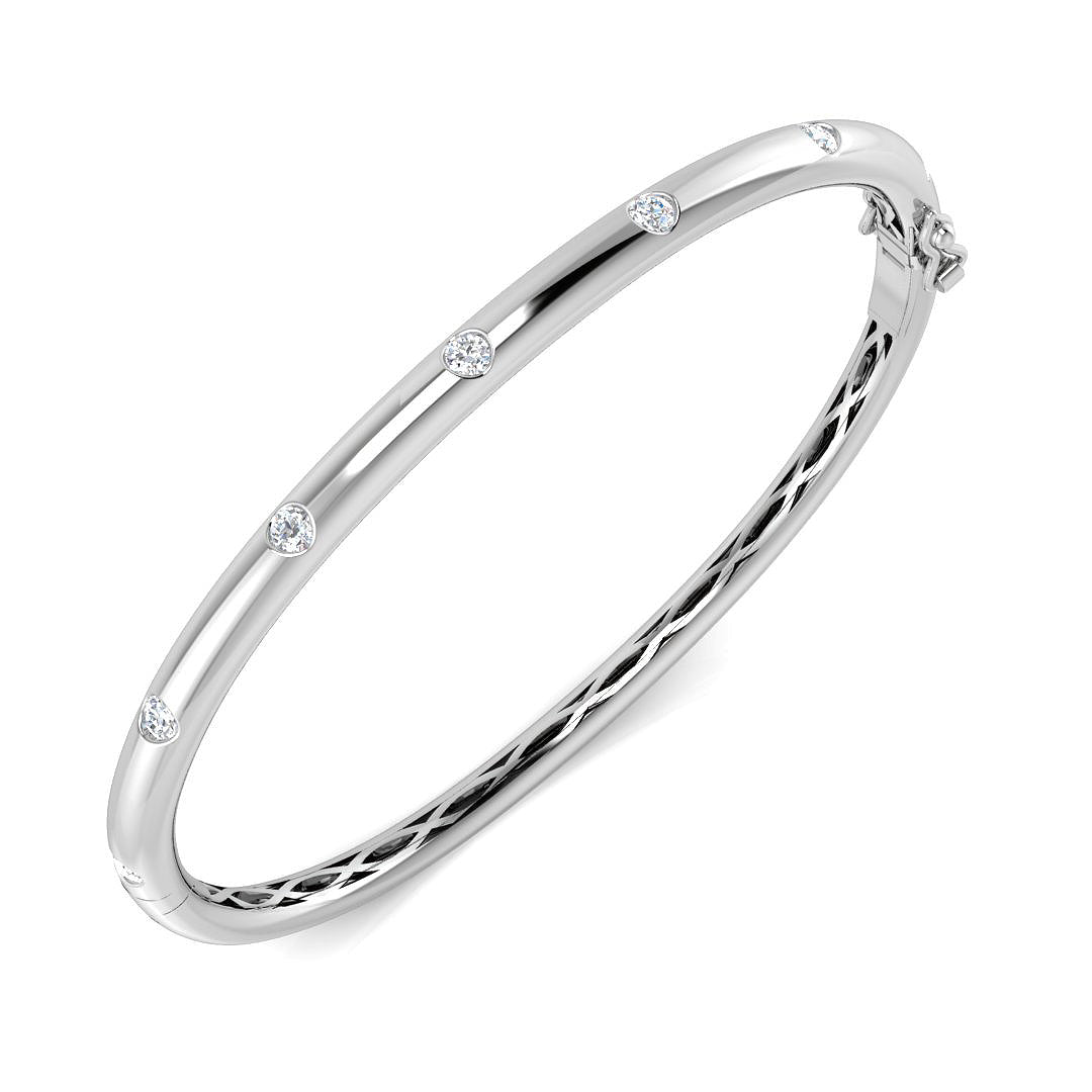 SBK1103 — Bangle - 9k White Gold