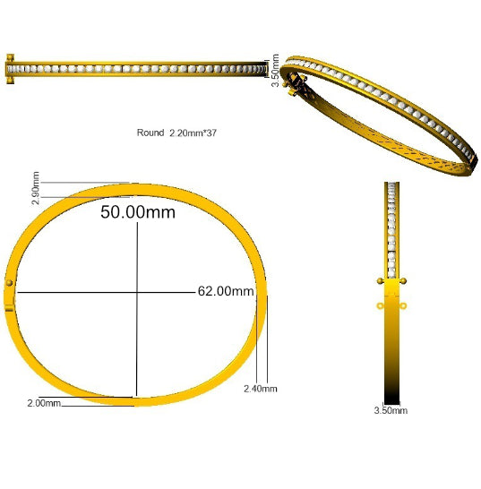 SBK1179 — Bangle - 18 KT Yellow Gold detail