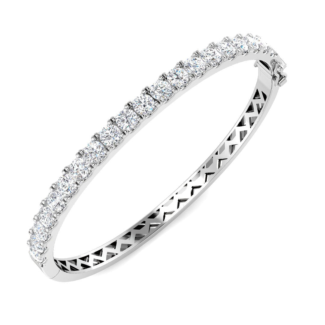SBK1184A — Bangle - 9k White Gold