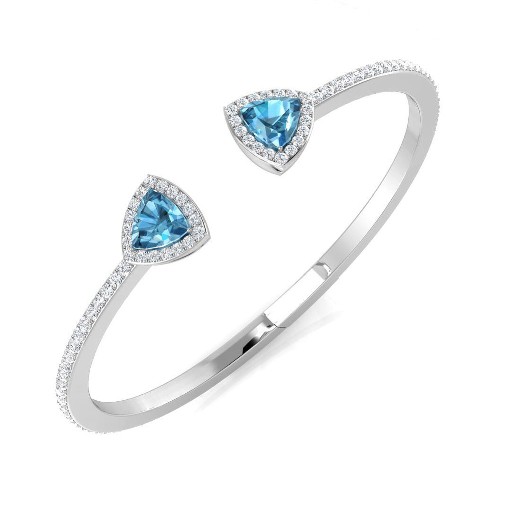 SBK1192 — Bangle - 9k White Gold