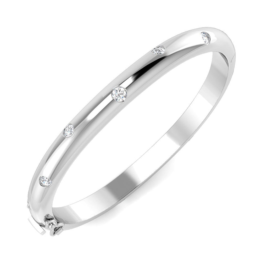 SBK1238 — Bangle - 9k White Gold