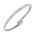 SBK886 — Bangle - 9k White Gold