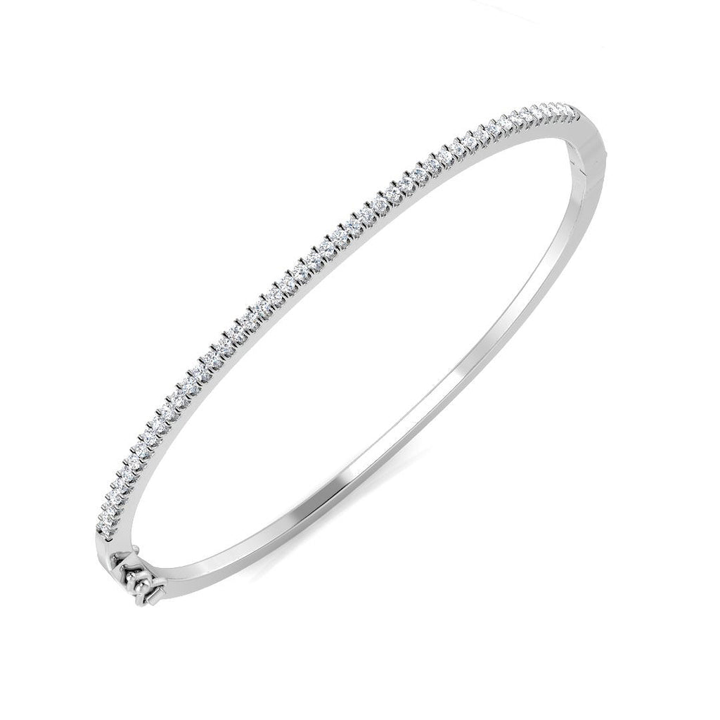 SBK942 — Bangle - 9k White Gold