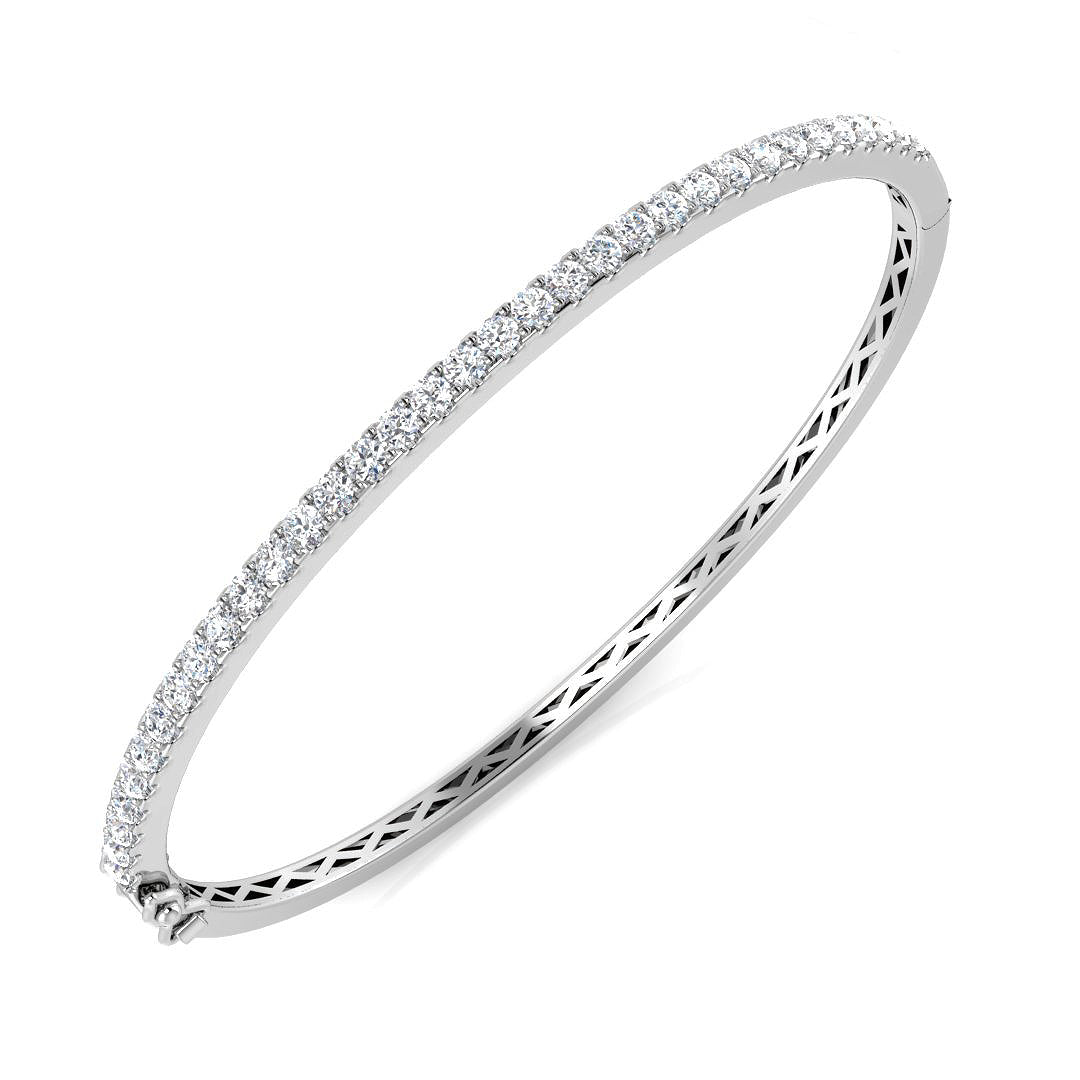 SBK958 — Bangle - 9k White Gold