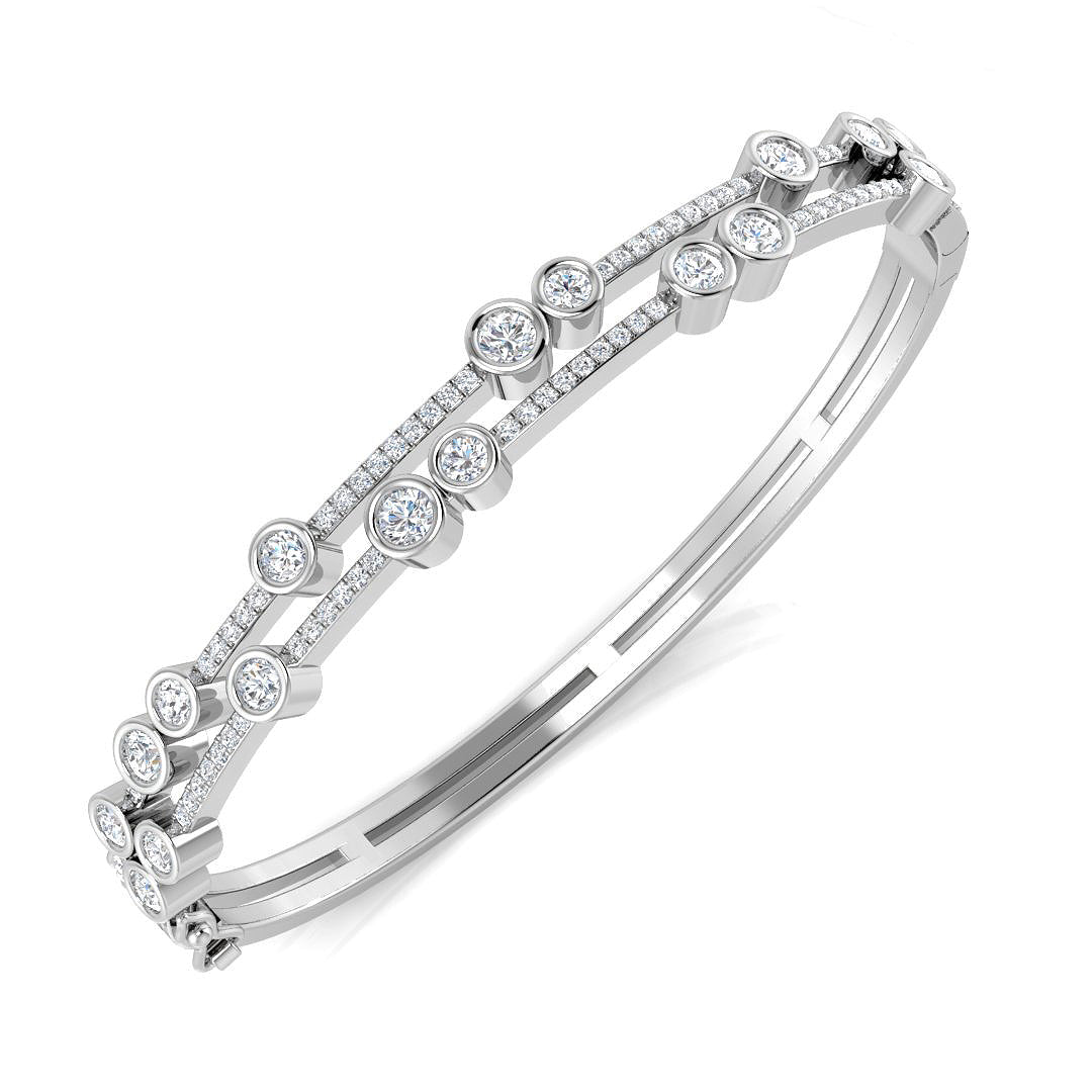 SBK983 — Bangle - 9k White Gold