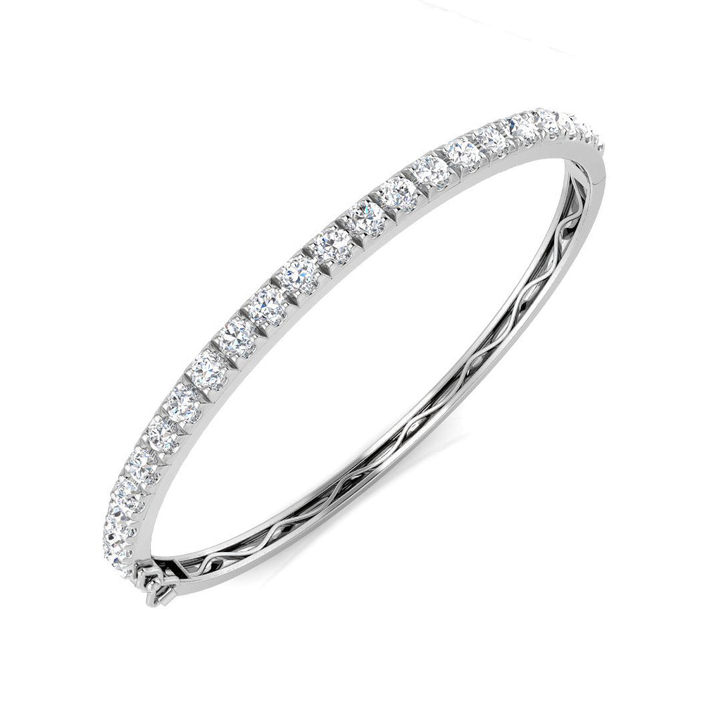 SBK984 — Bangle - 9k White Gold