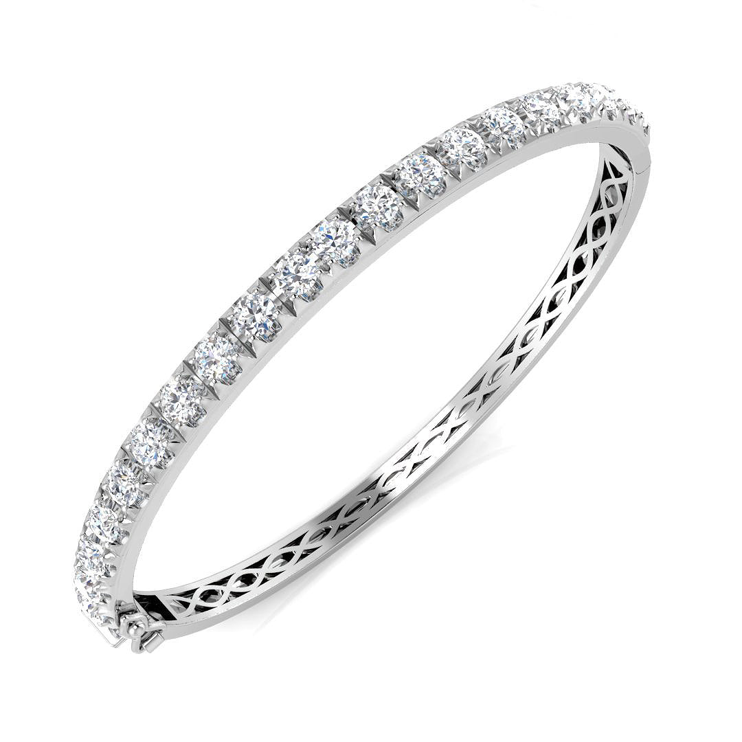 SBK985 — Bangle - 9k White Gold