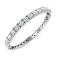 SBK988 — Bangle - 9k White Gold