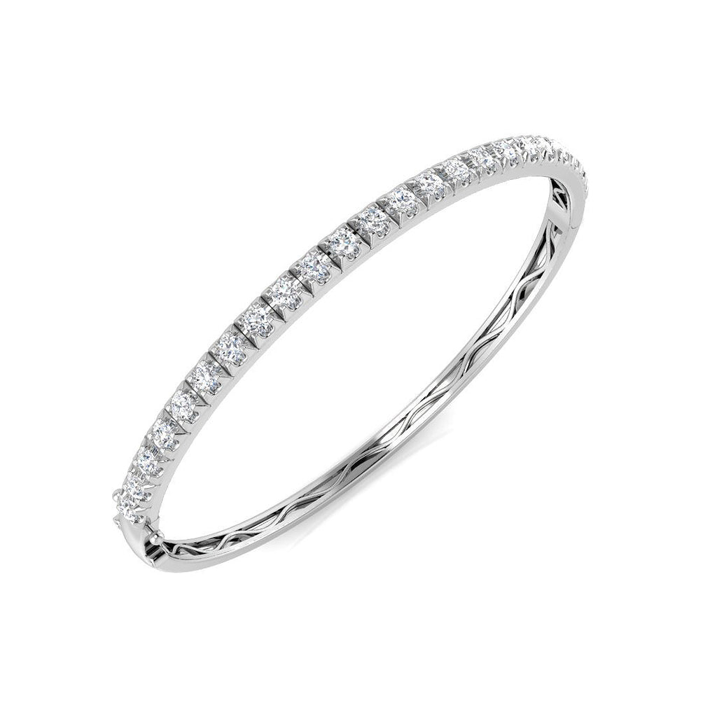 SBK989 — Bangle - 9k White Gold