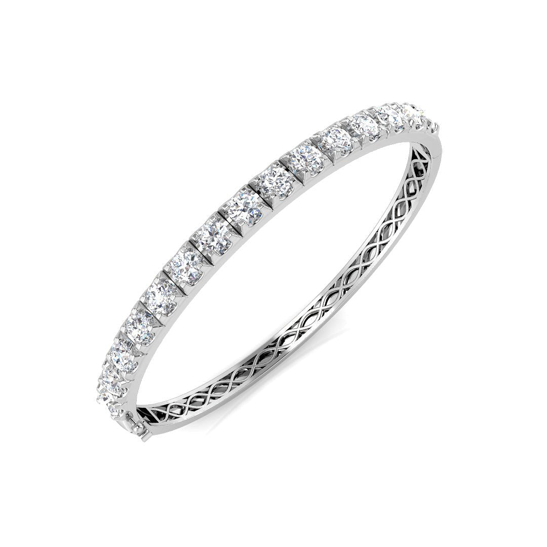 SBK990 — Bangle - 9k White Gold