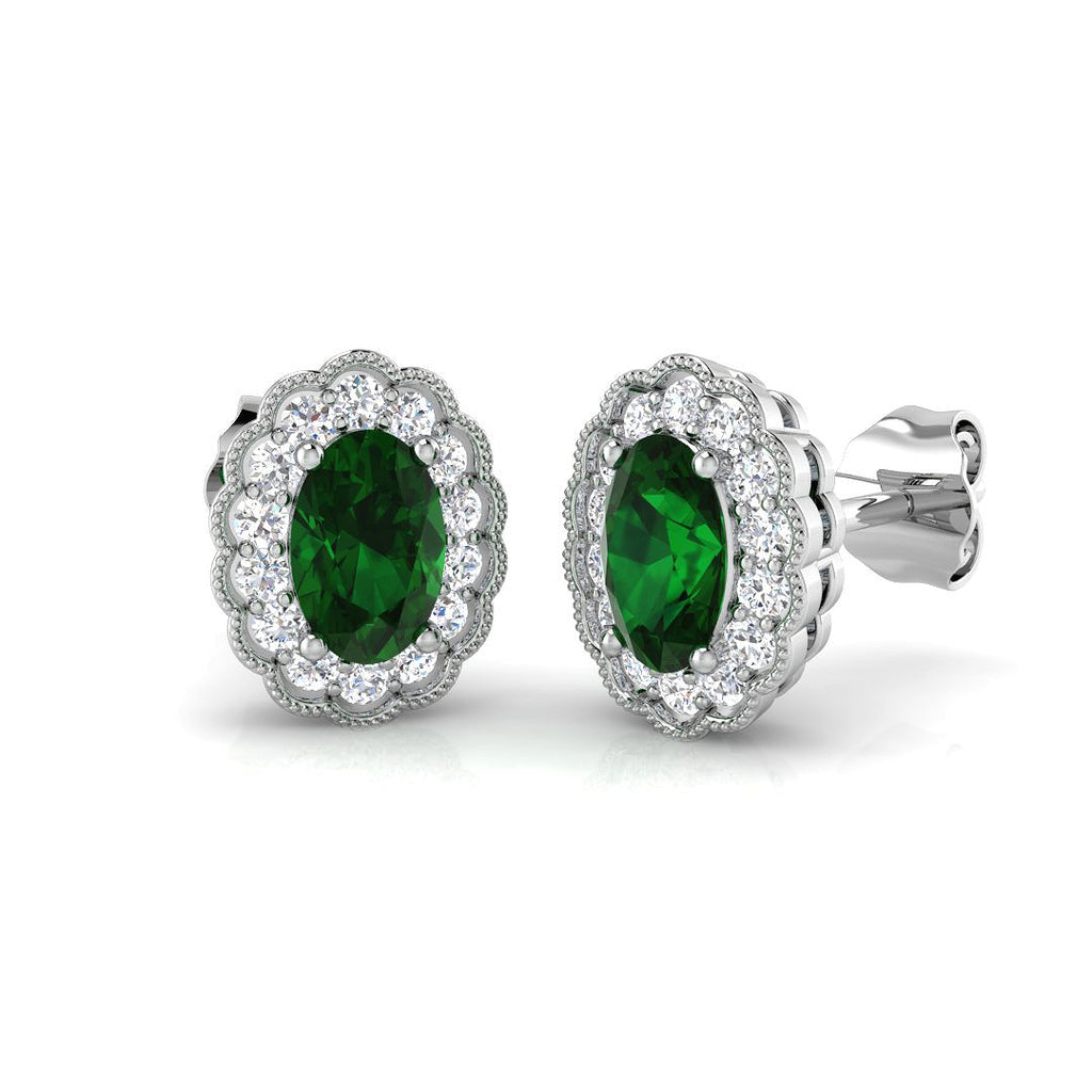 SE4590 — Earrings - 9k White Gold