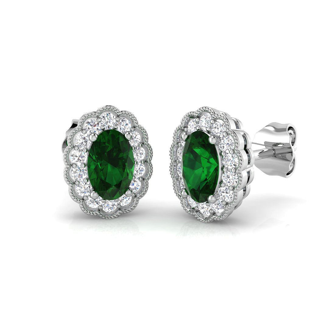 SE4590 — Earrings - 9k White Gold