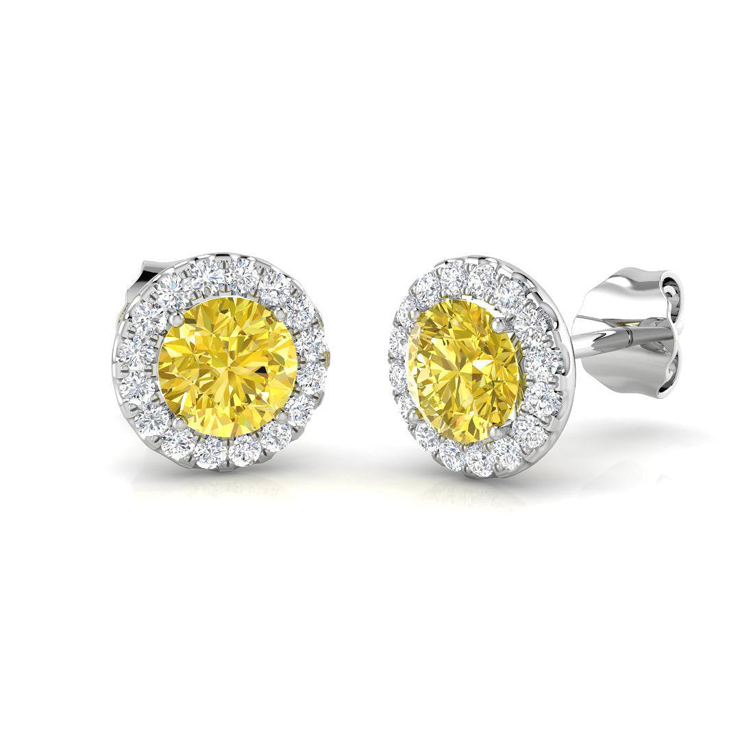 SE5375-5.5 — Earrings - 9k White Gold