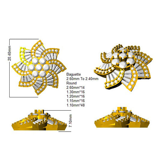 SE1849 — Earrings - 9k Yellow Gold detail