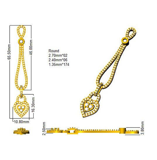 SE1890 — Earrings - 9k Yellow Gold detail
