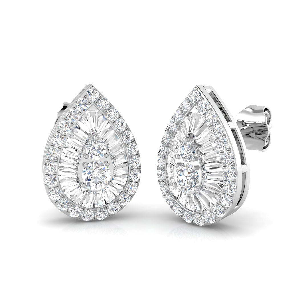 SE2634B — Earrings - 9k White Gold
