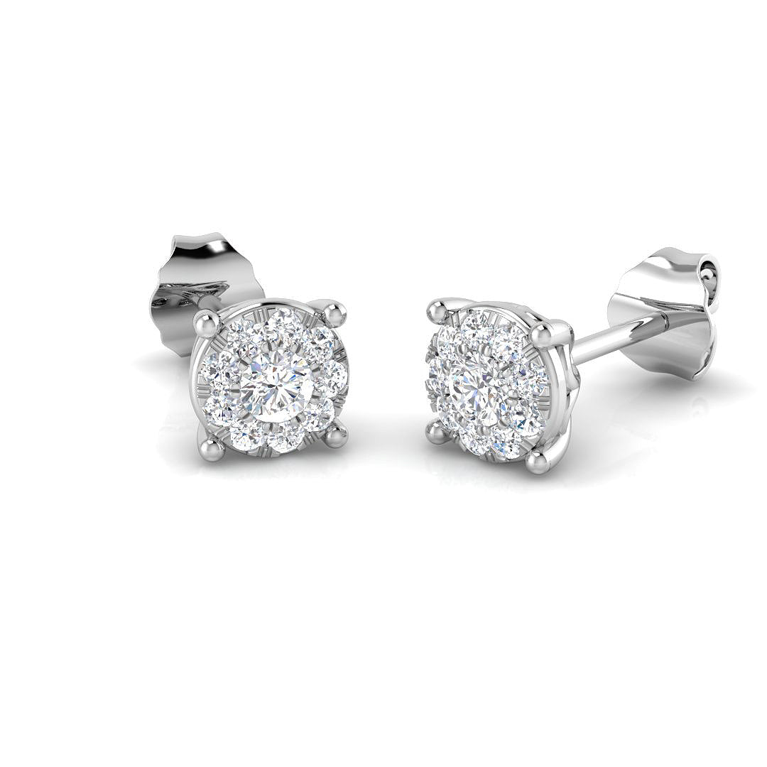 SE2663 — Earrings - 9k White Gold