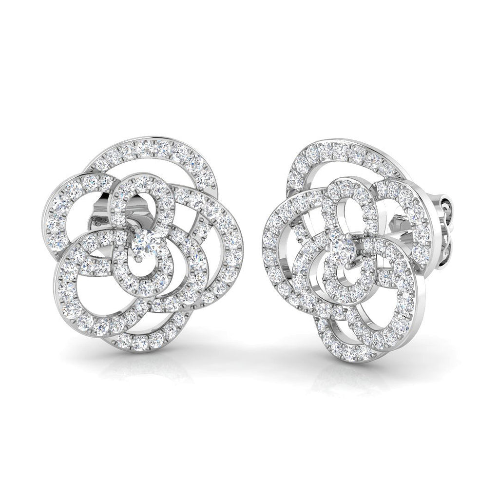 SE3738 — Earrings - 9k White Gold
