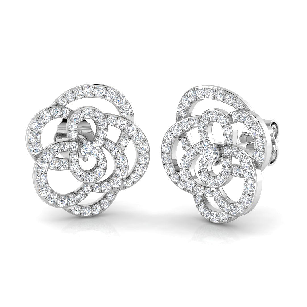 SE3738 — Earrings - 9k White Gold