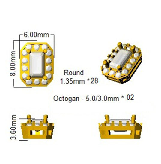 SE4066 — Earrings - 9k Yellow Gold detail