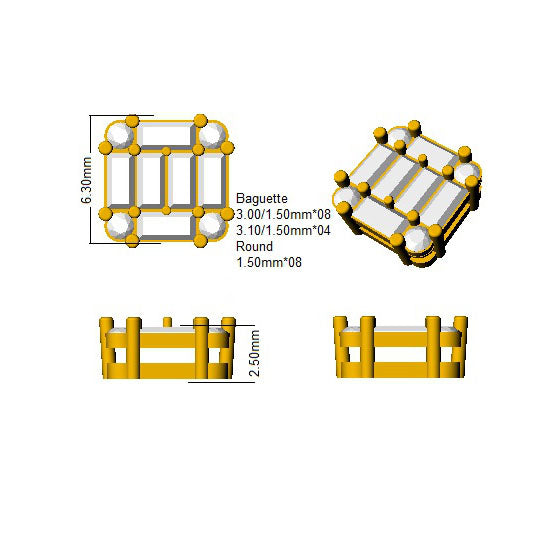 SE4150 — Earrings - 9k Yellow Gold detail