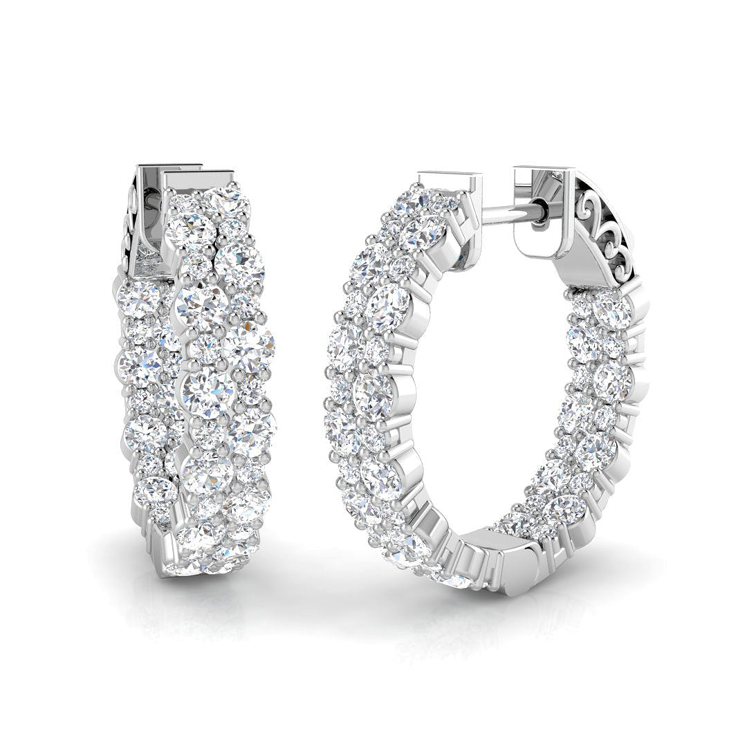 SE4276 — Earrings - 9k White Gold