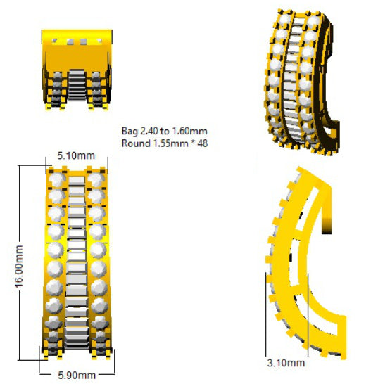 SE4288 — Earrings - 9k Yellow Gold detail