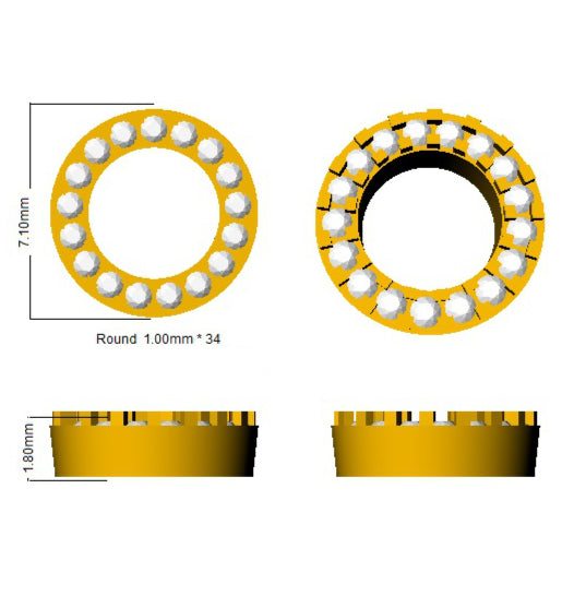 SE4292 — Earrings - 9k Yellow Gold detail