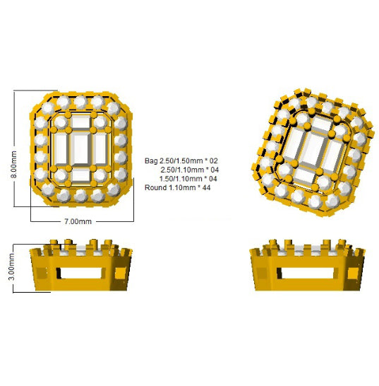 SE4346 — Earrings - 9k Yellow Gold detail