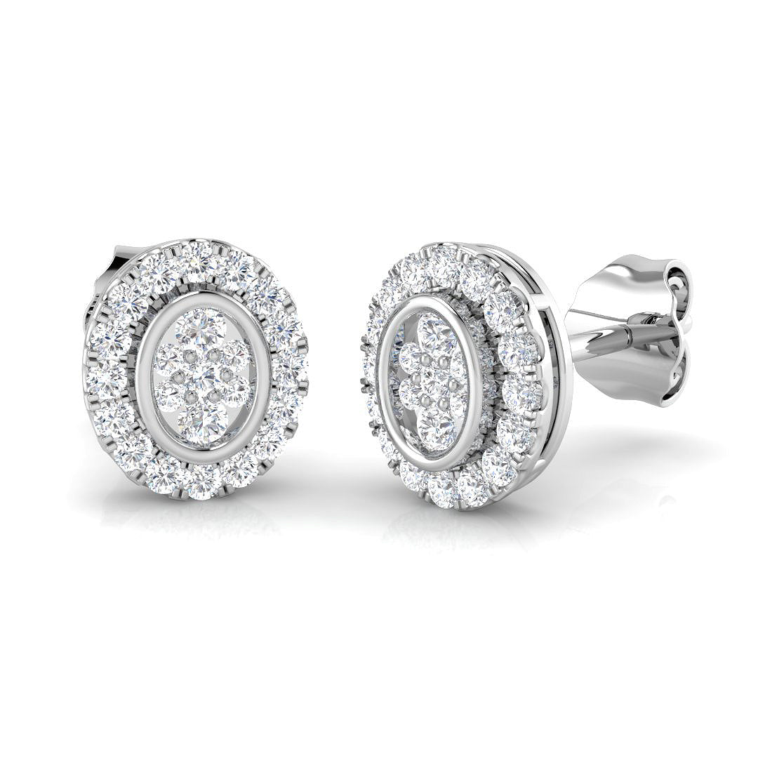 SE4525 — Earrings - 9k White Gold